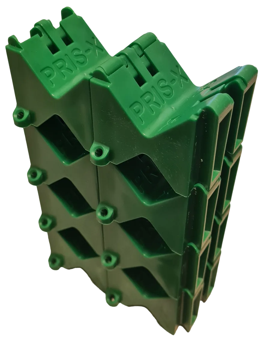 PRIS-X modules with stackable interlocking connection